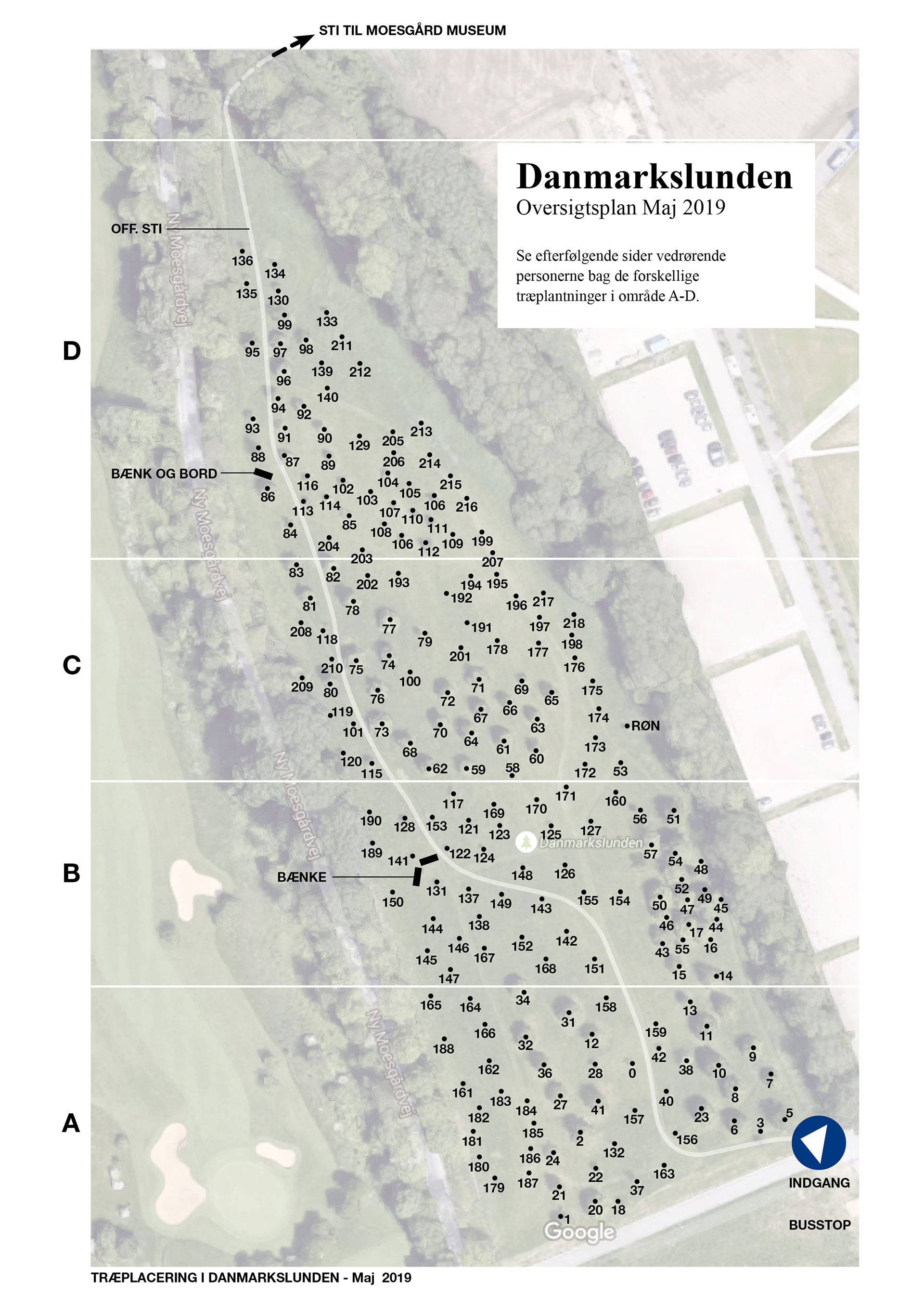 Danmarkslunden Oversigtskort Maj 2019